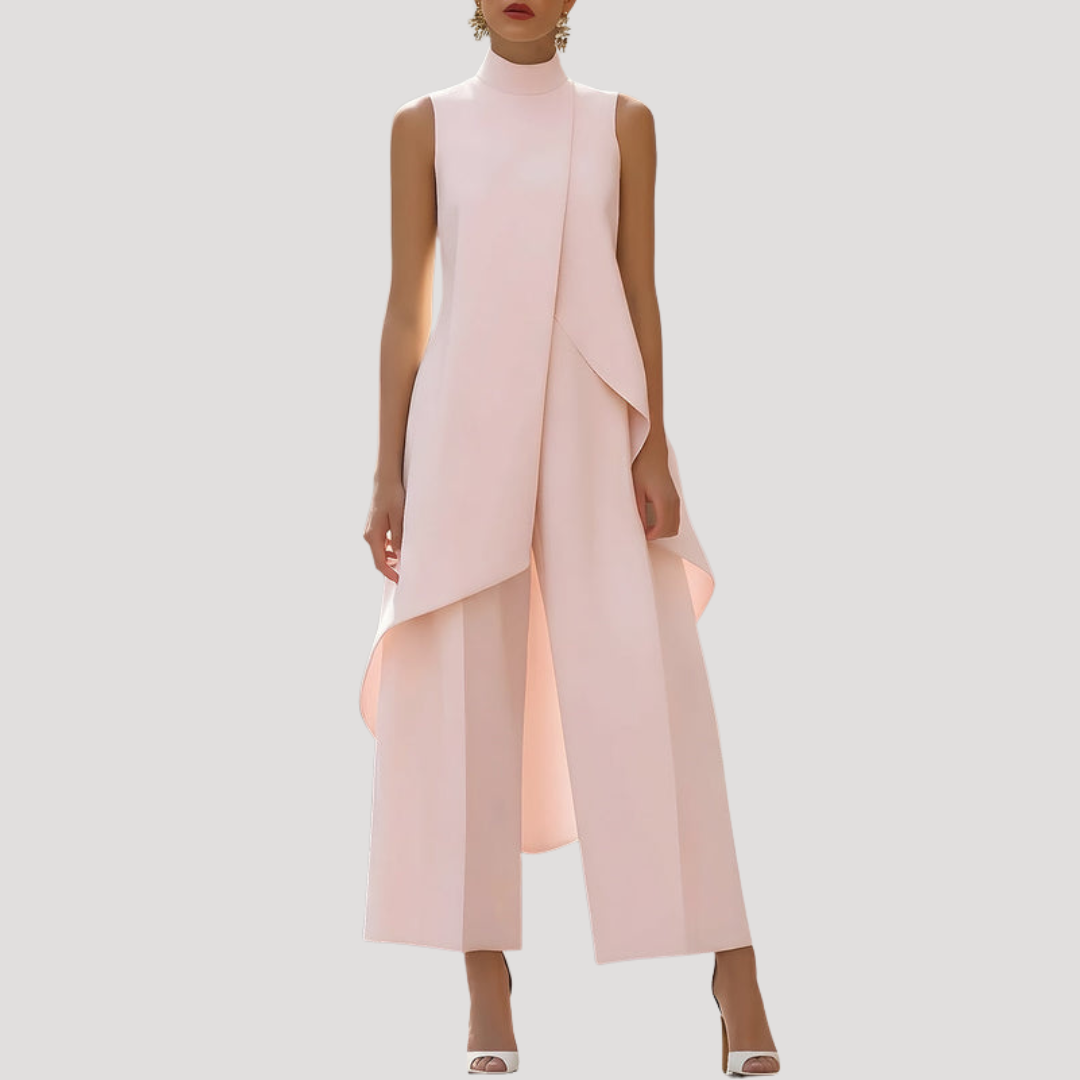 Elegante jumpsuit met col