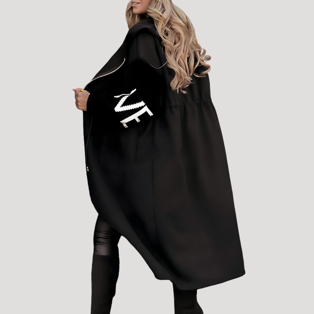 Oversized jas met capuchon