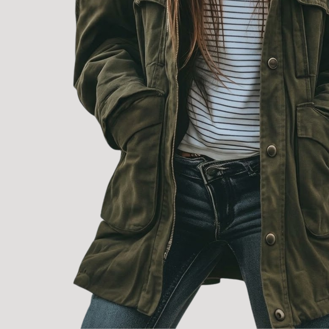 Oversized utility-jasje voor de tussenseizoenen