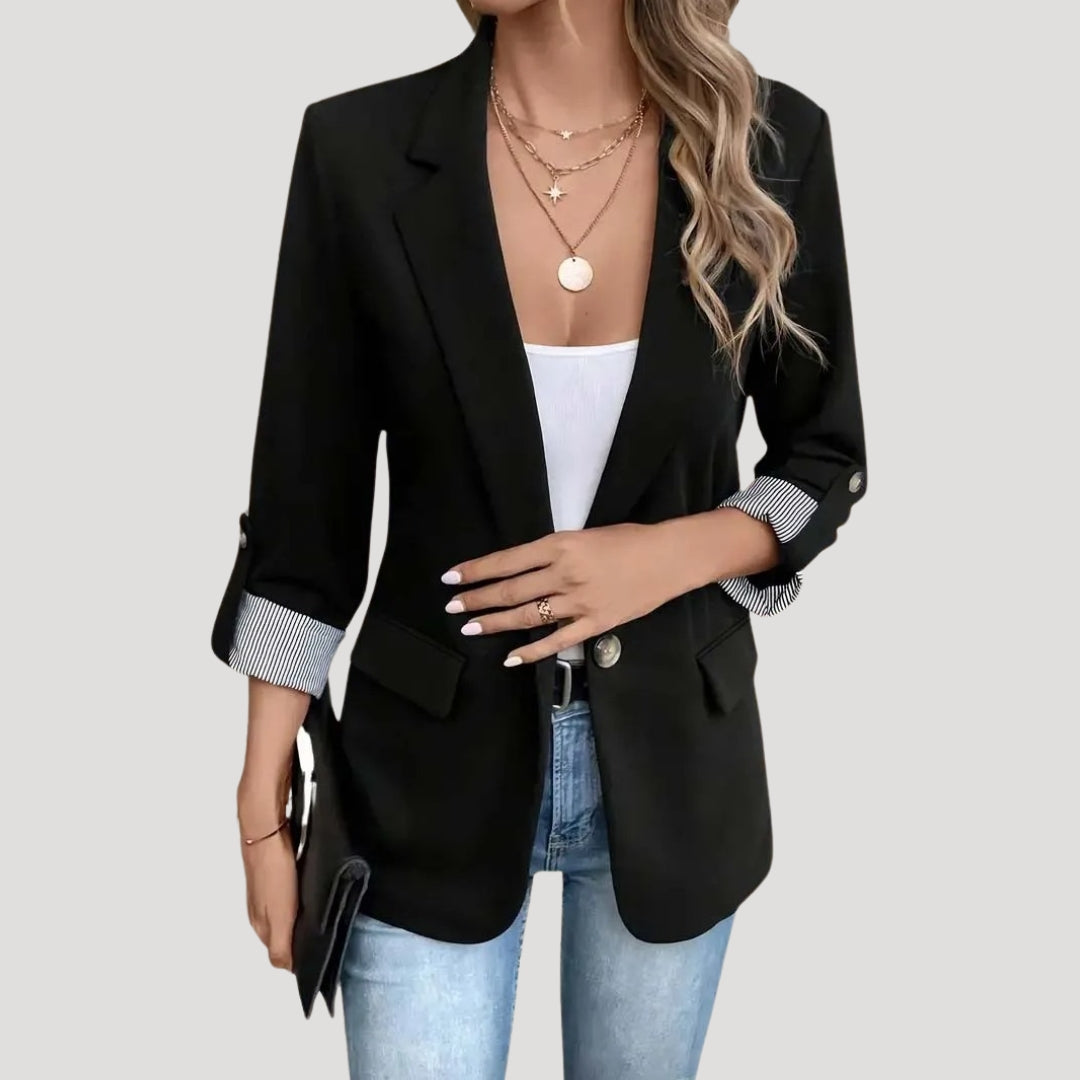 Getailleerde blazer met enkele knoopsluiting