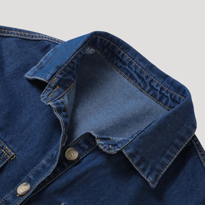 Korte set in denimlook voor de zomer