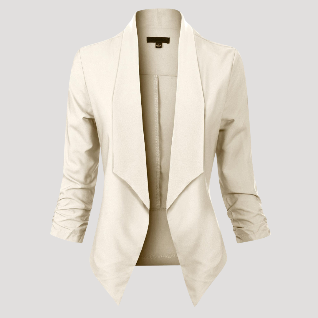 Getailleerde blazer met open voorkant