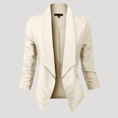 Getailleerde blazer met open voorkant