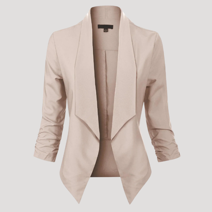 Getailleerde blazer met open voorkant