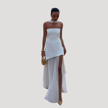 Elegante maxi-jurk met split