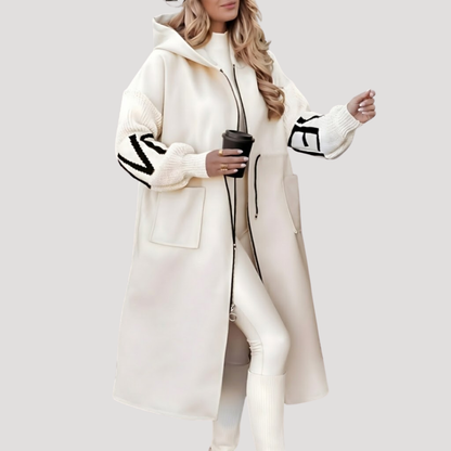 Oversized jas met capuchon