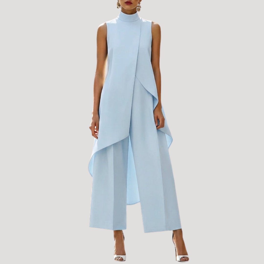 Elegante jumpsuit met col