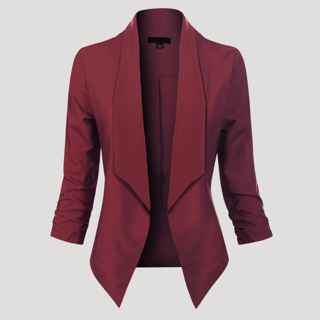 Getailleerde blazer met open voorkant