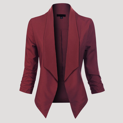 Getailleerde blazer met open voorkant