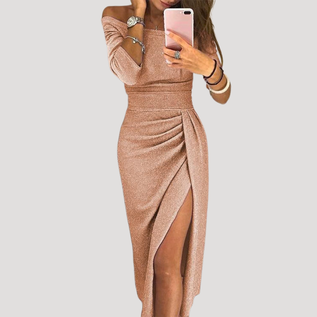 Elegante midi-jurk met split