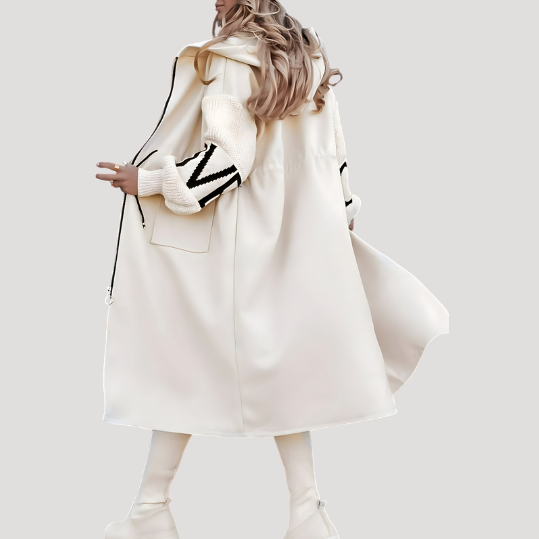 Oversized jas met capuchon
