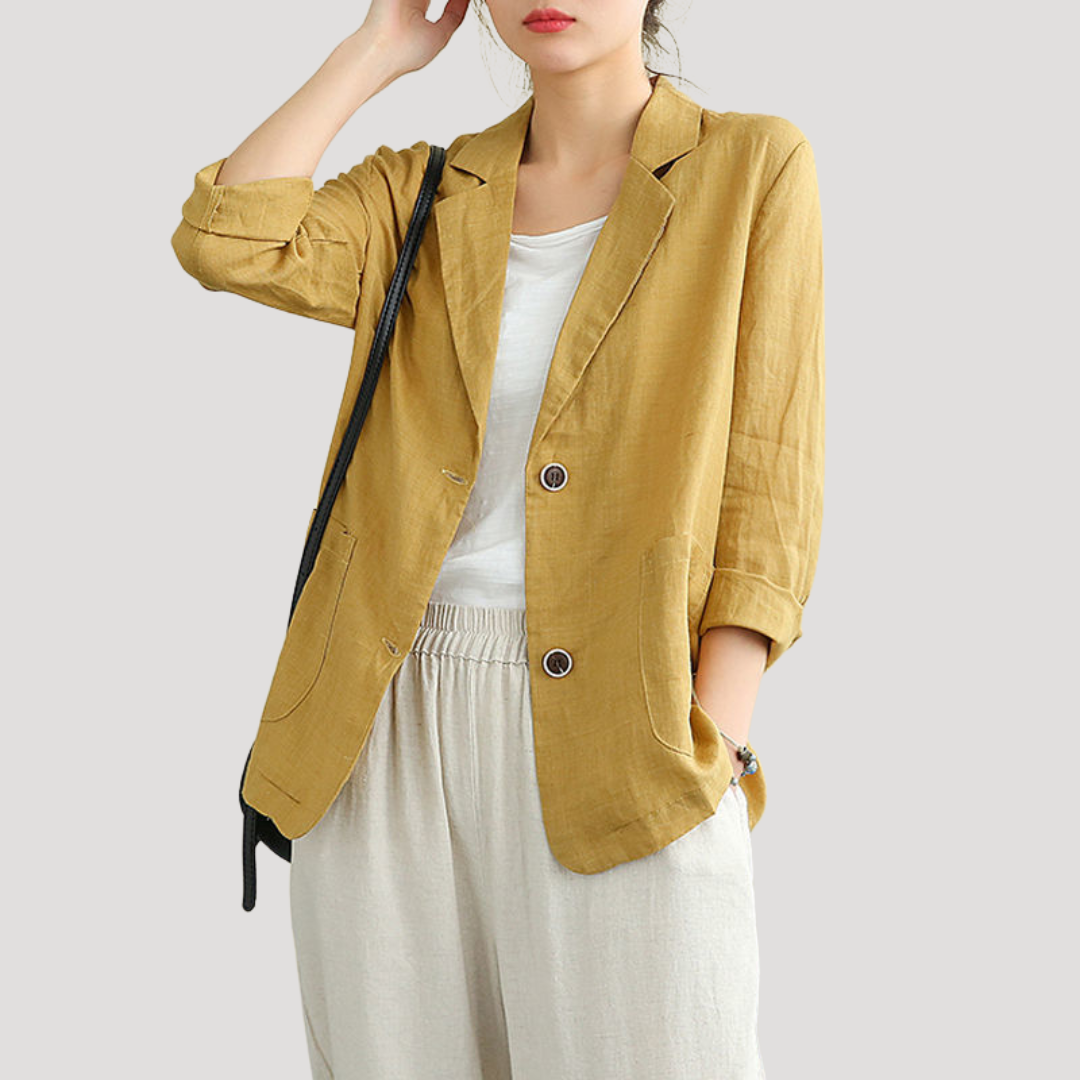 Nette getailleerde blazer met knopen