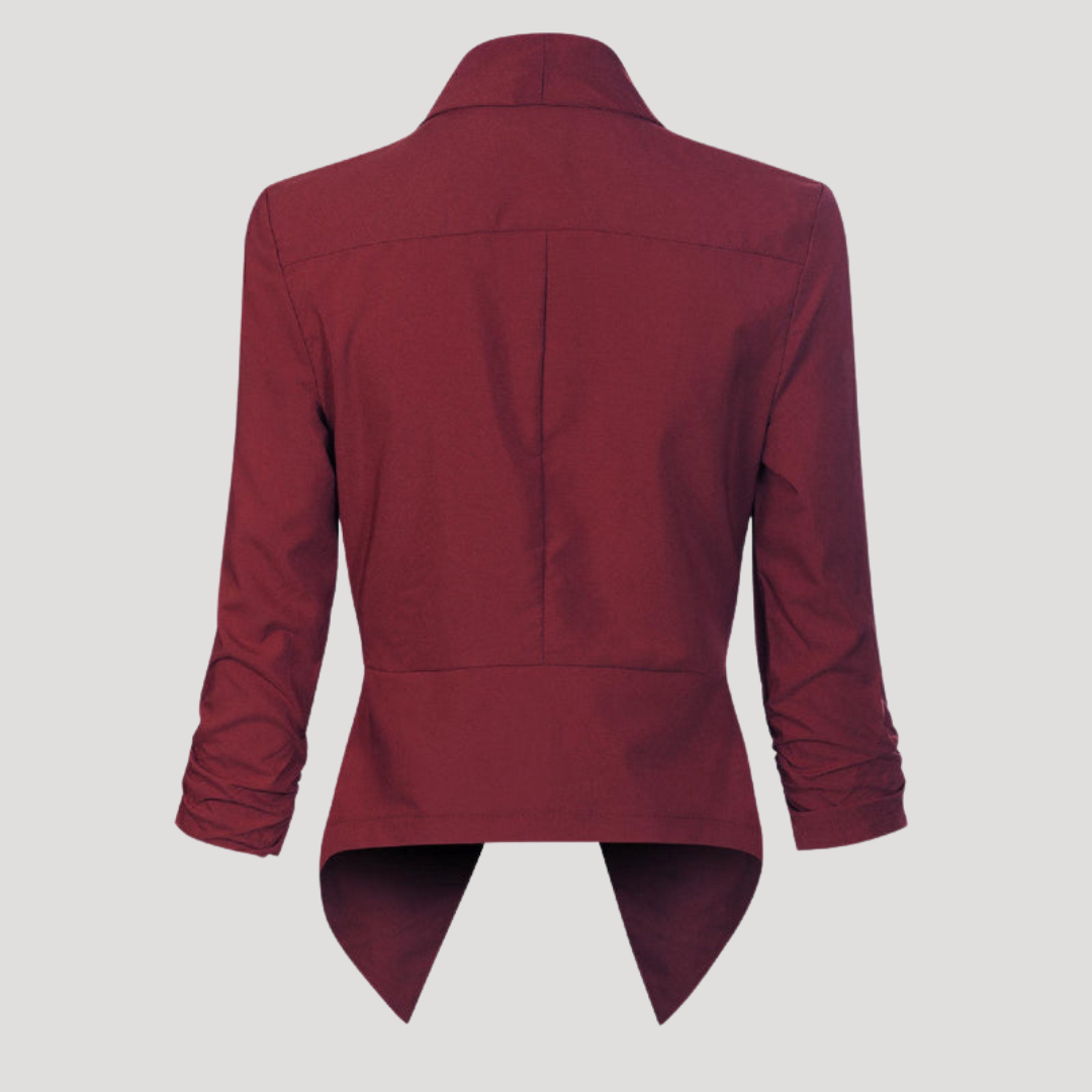 Getailleerde blazer met open voorkant