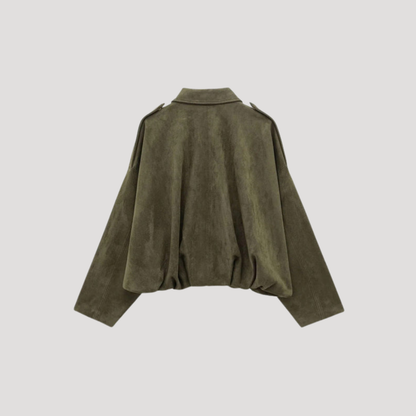 Oversized bomberjack met kraag