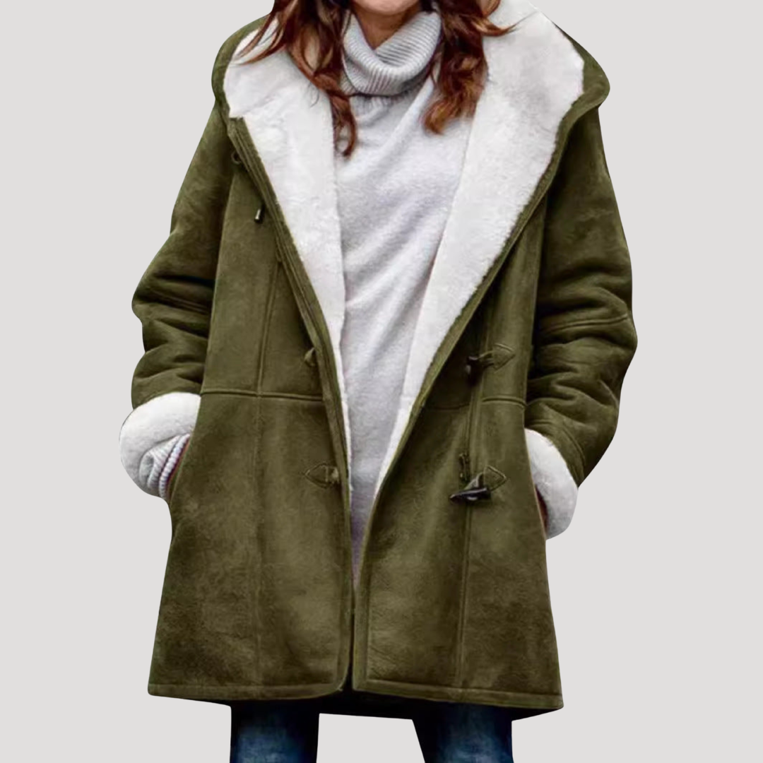 Duffelcoat met borgvoering