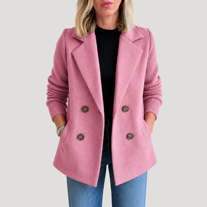 Double-breasted blazer met een strak, verzorgd model