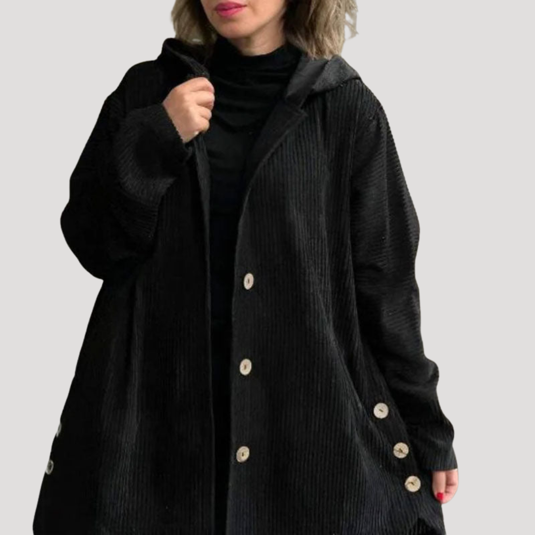 Lange blouse met ribstructuur
