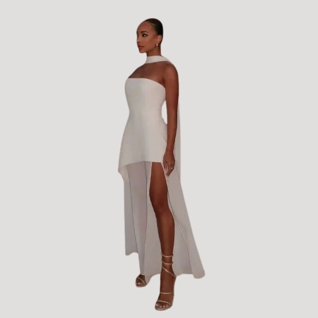 Elegante maxi-jurk met split