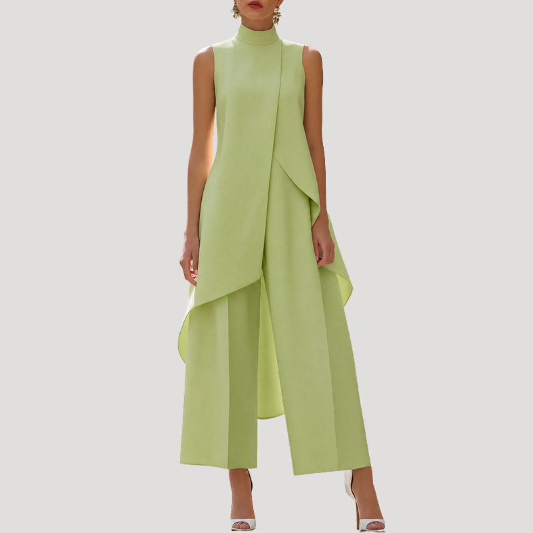 Elegante jumpsuit met col