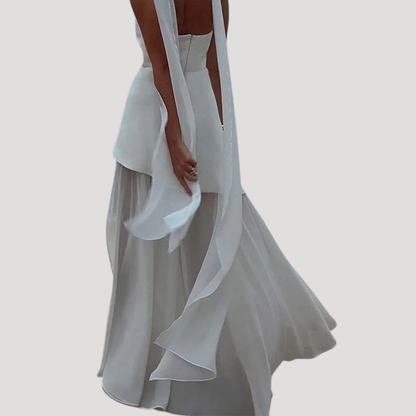 Elegante maxi-jurk met split