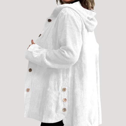 Lange blouse met ribstructuur