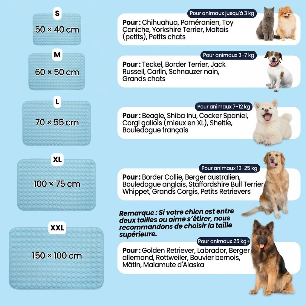 Le tapis qui reste frais — même après des heures sous votre chien.