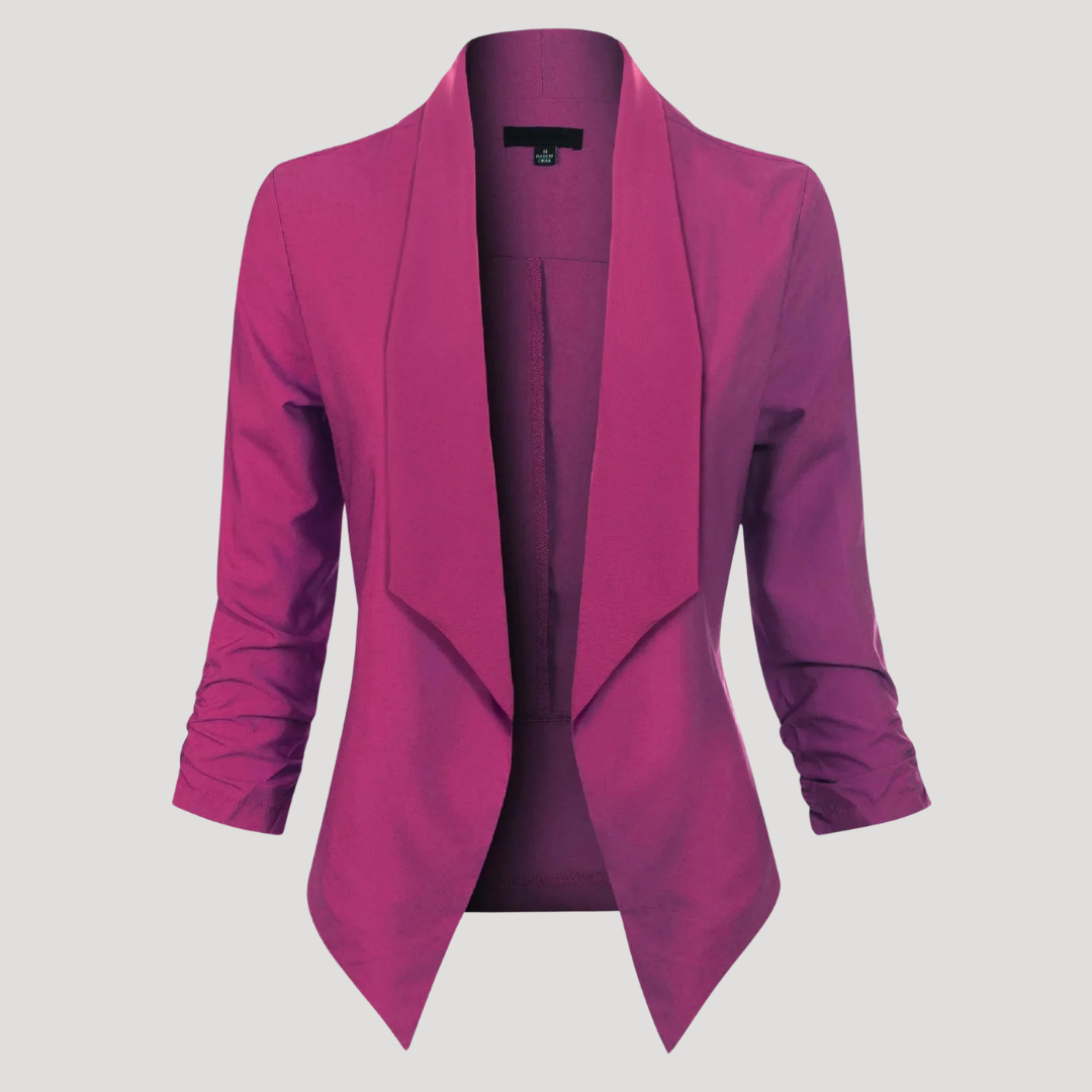 Getailleerde blazer met open voorkant