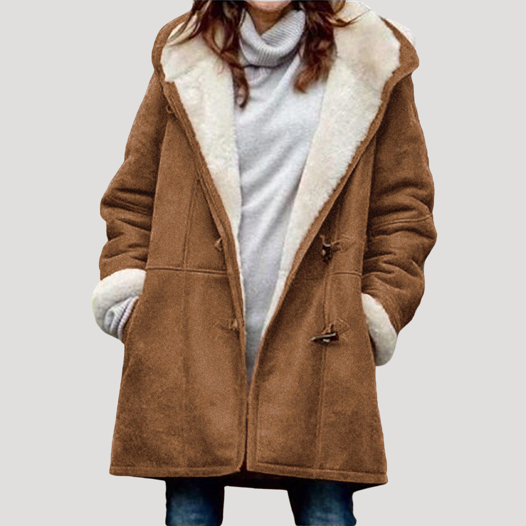 Duffelcoat met borgvoering