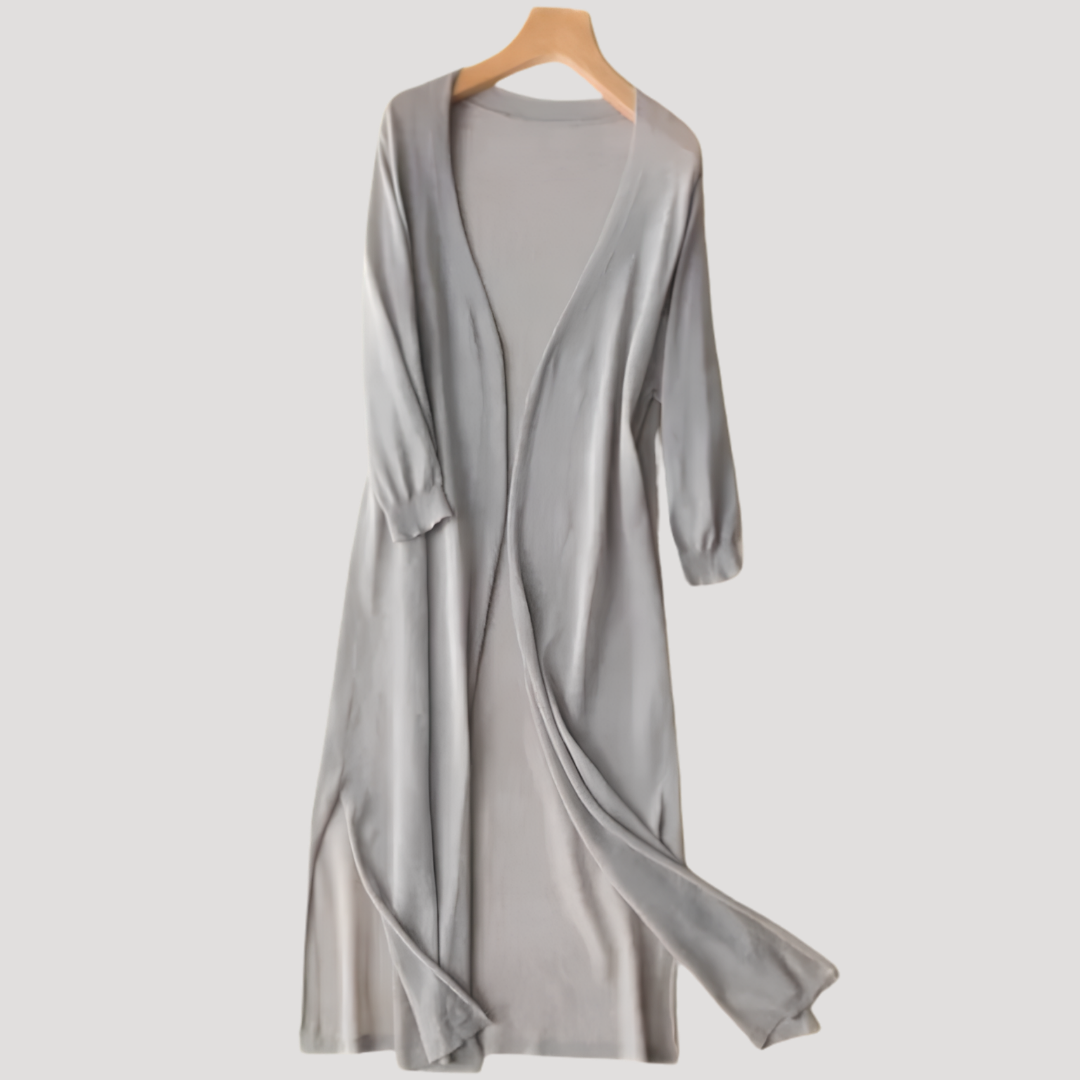 Lang vest met open voorkant