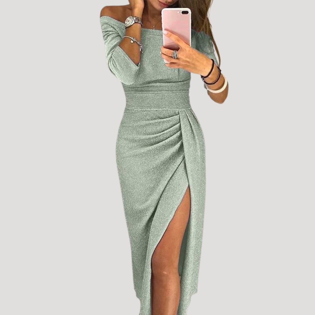 Elegante midi-jurk met split