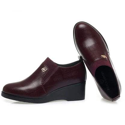 Pumps met sleehak en elastische instap