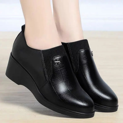 Pumps met sleehak en elastische instap