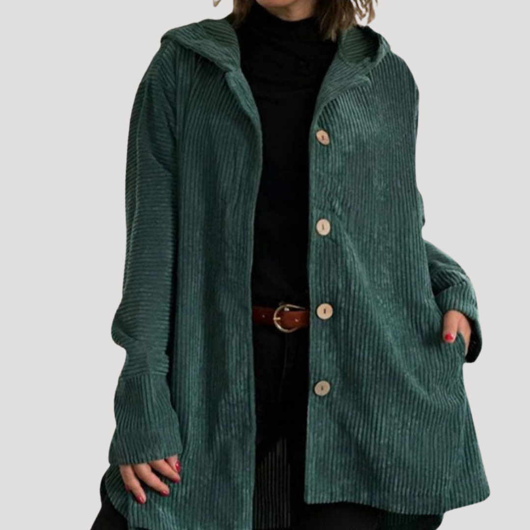 Lange blouse met ribstructuur
