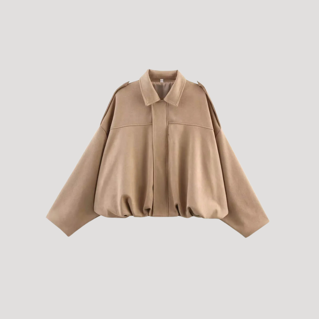 Oversized bomberjack met kraag