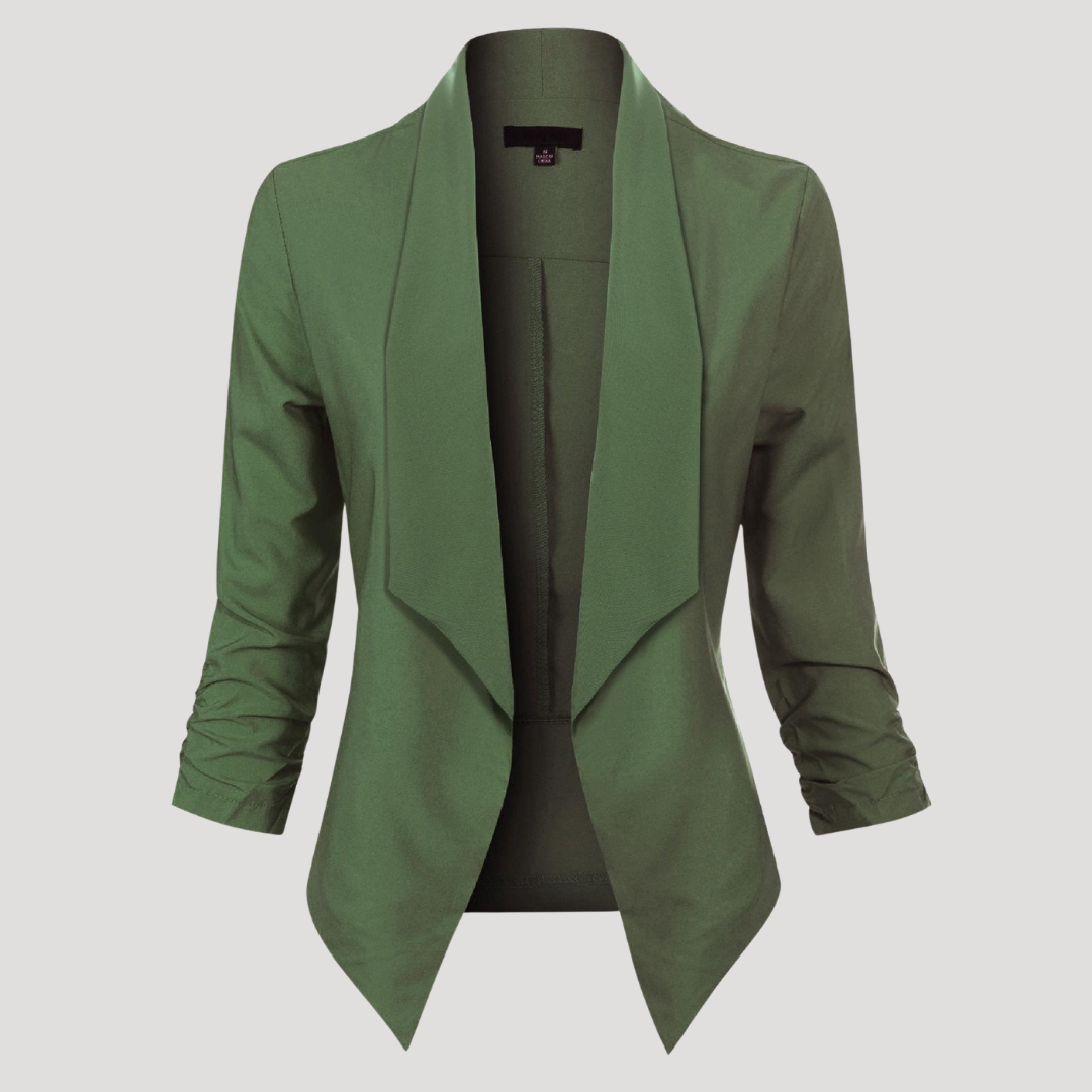 Getailleerde blazer met open voorkant