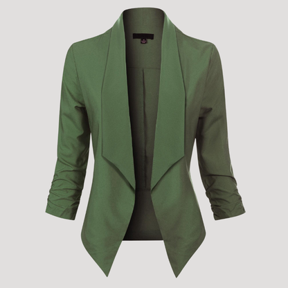 Getailleerde blazer met open voorkant