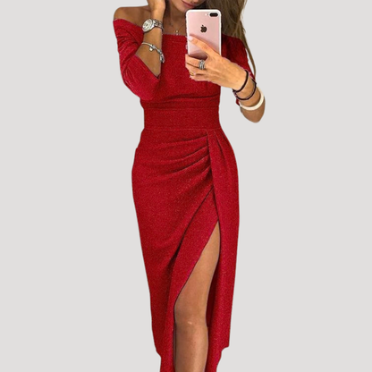 Elegante midi-jurk met split