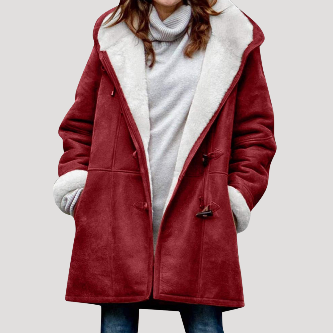 Duffelcoat met borgvoering