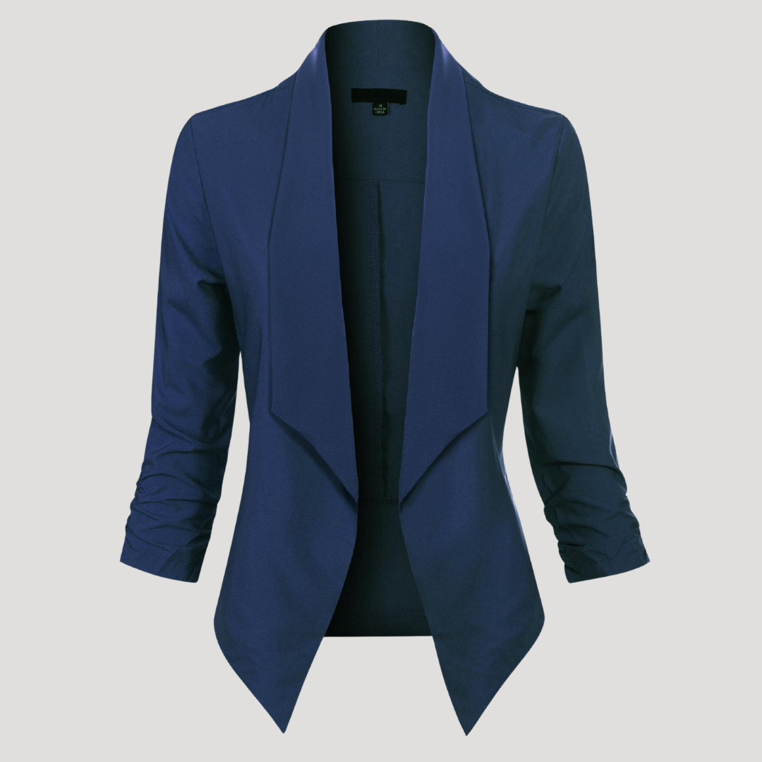 Getailleerde blazer met open voorkant