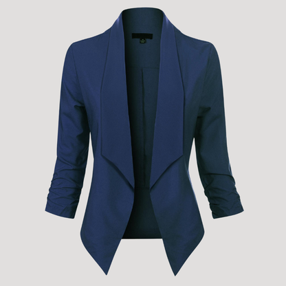 Getailleerde blazer met open voorkant