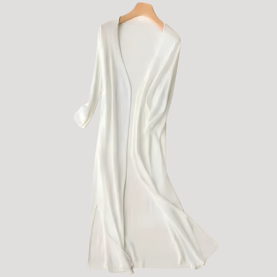 Lang vest met open voorkant