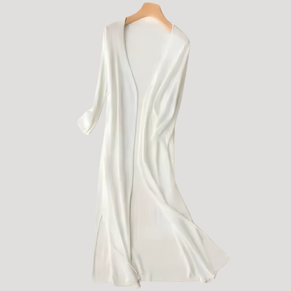 Lang vest met open voorkant