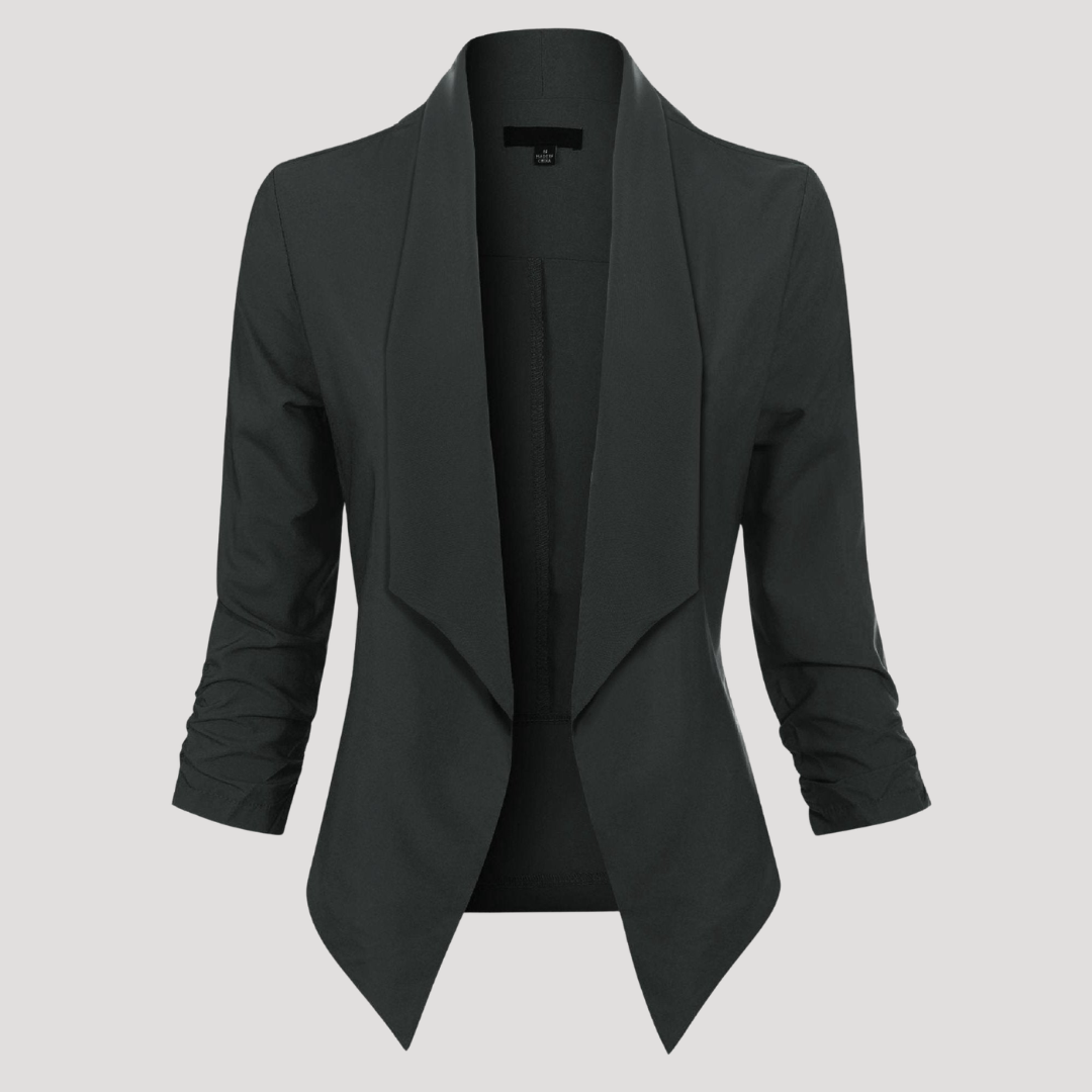 Getailleerde blazer met open voorkant