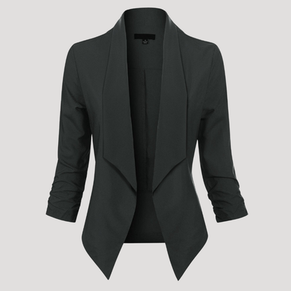 Getailleerde blazer met open voorkant