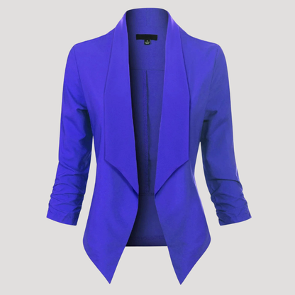 Getailleerde blazer met open voorkant