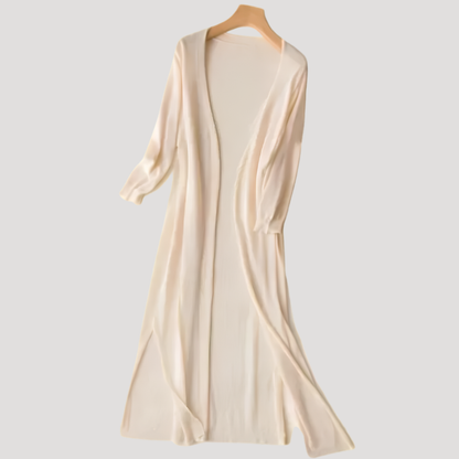 Lang vest met open voorkant
