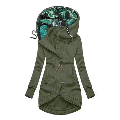 Winterjas met gevoerde capuchon