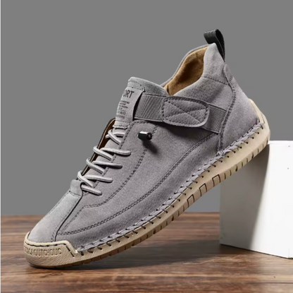Sneakers met elastische band en klittenbandsluiting