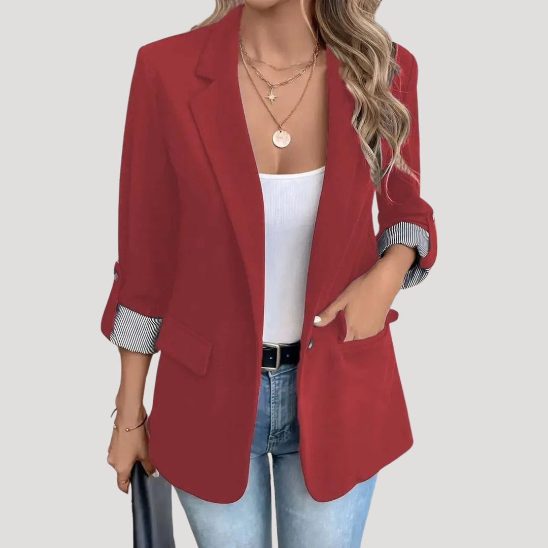 Getailleerde blazer met enkele knoopsluiting