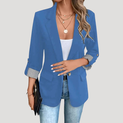 Getailleerde blazer met enkele knoopsluiting